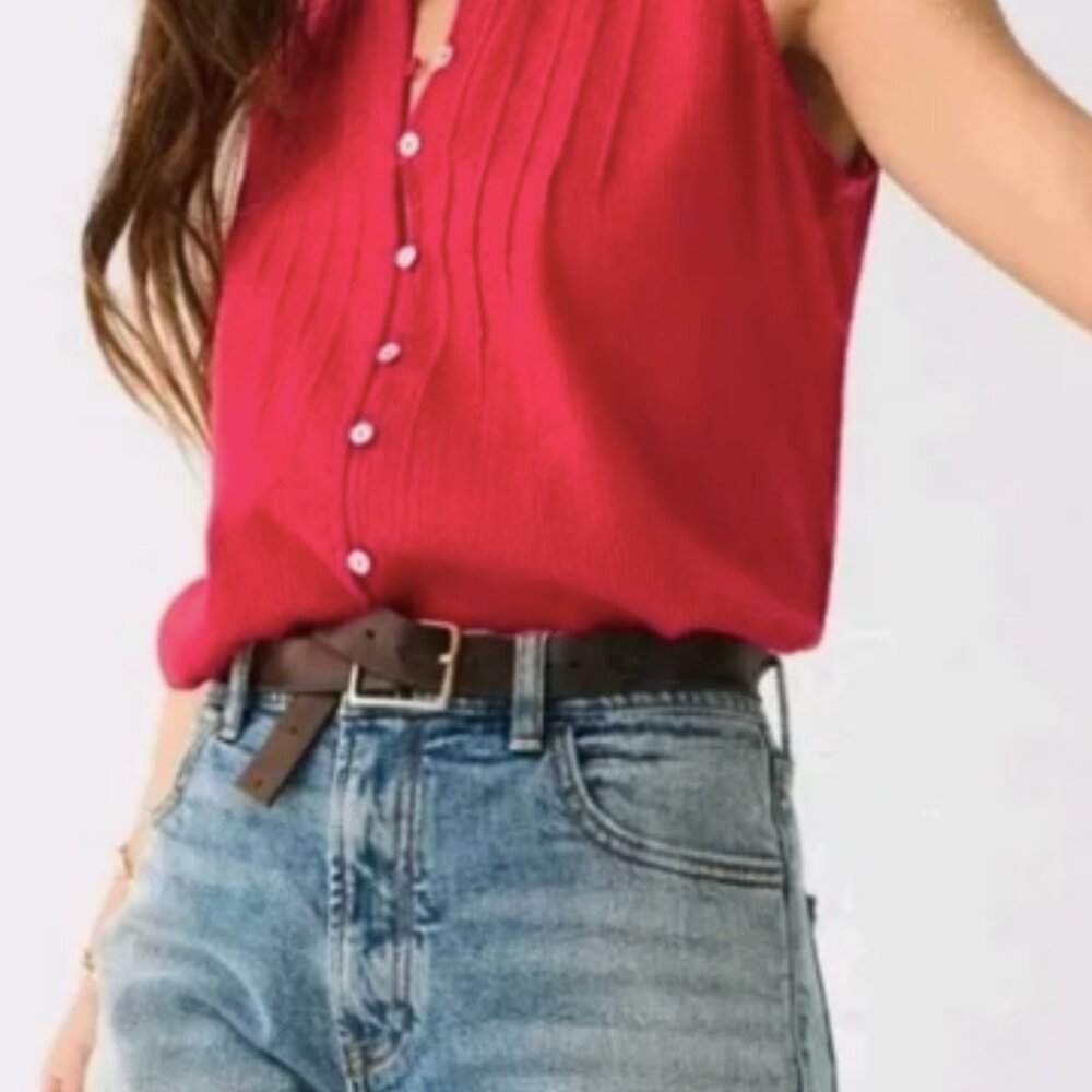 Faherty Willa Sleeveless Top Size XS NWT